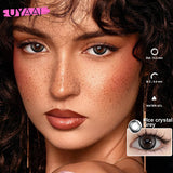 Qfdian  NEW Colored Contact Lenses Natual Pupils Gray Contacts Lenses Green Pupils Women Makeup Blue Pupils Cosmetic Black Lenses