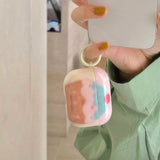 Qfdian Cute strawberry cup cake pink headset case for apple airpods pro 2nd 3 1 2 pro pendant proetect fundas charging box summer
