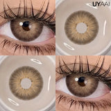 Qfdian  Color Contact Lenses Beauty Makeup Colorcon Fashion Blue Eyes Lenses Green Eyes Contact Natural Brown Lenses For Eyes