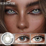 Qfdian 1 Pair Colorful Contact Lenses for Eyes Fashion Blue Eye Lenses Green Lenses Gray Eye Contacts Yearly Lens Eye Contact