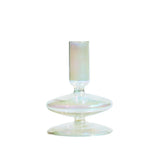 Qfdian 1pc Glass Vases Nordic Candlestick Wedding Decoration Christmas Decoration Candle Stick Holder Home Decor Flower Vase