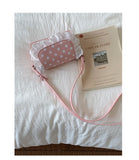 Qfdian  Patchwork Lace Dots Mini Purses and Handbags Sweet Kawaii Fashion Casual Crossbody Bag Korean Y2k Aesthetic Women Shoulder Bags