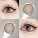 Qfdian Colored Beautiful Pupil Contact Lenses Myopia Cosmetic for Eyes Artificial pupil Degree Contact  lens Prescription