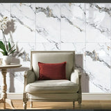 Qfdian 30cmx60cm Wallpapers Home Decor Anti-fouling Waterproof Wallpaper Sticker Kitchen 3D Ceramic Tile Decoration Bedroom Marble Room