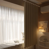 Qfdian Blackout Curtains High Shading Privacy Coated Insulated Lining Living Room Bedroom Grommets Hook 150 200 Home Decor