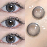 Qfdian Colored Contact Lenses Myopia Lenses with Diopters Cosmetic Contact Lens Wholesale 100 pcs Yearly Eye Beautiful Pupil Makeup
