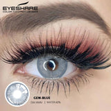 Qfdian 2pcs Natural Color Contact Lenses for Eyes GEMSTONE Series Soft Color Contact Lenses Beauty Makeup Yearly Color Lenses