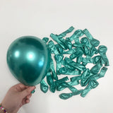 Qfdian  Dark Green Balloons Garland Arch Kit Metallic Gold Green Balloon Jungle Safari Theme Birthday Party Decorations Wedding Globos