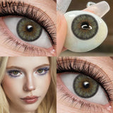 Qfdian  Siri Series NEW Colored Contacts Lenses Cleopatra Series Beauty Women Makeup Green Pupils Cosmetic Brown Natural Contacts