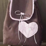 Qfdian  Y2k Aesthetic Patchwork Heart Pockets Women Backpack Fashion Chic Sweet Bow Dots Backpacks Students All Match Preppy Schoolbags