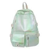Qfdian  Holographic Women All Match Schoolbags Y2k Aesthetic Harajuku Backpacks High-capacity Streetwear Backpack for College Students
