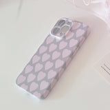 Qfdian Pink Heart Cute Phone Case For Iphone 15Pro 16ProMax 13 14 15 16 Pro Max 14ProMax 15ProMax Cover Fundas