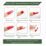 Qfdian 15ml Gel Nail Polish Remover For Nails in 3-5 Minutes Easily Quickly Removes Semi Permanent Soak Off UV Gel Polish Burst  Gel