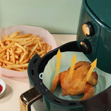 Qfdian Silicone Air Fryer Pads Oven Pans Fried Pizza Chicken Baskets Pads Square Round Replacement Pan Accessories Kitchen tools