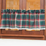Qfdian Buffalo Plaid Check Curtains Blackout Rod Pocket Valances Checkered Window Drapes for Farmhouse Bedroom Living Room, 1 Panel