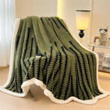 Qfdian  Thicken Warm Flannel Blanket Super Soft Fluffy Queen Blanket Single Double Size Cozy Skin-friendly Multifunctional Nap Blanket