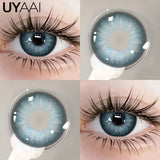 Qfdian NEW Blue Eye Color Lens 1 Pair Green Colored Pupils for Eyes Natural y2k Fashion Lenses Korean Style Colorcon Eye Contacts