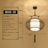 Qfdian  New Lantern Pendant Light Personalized and Creative Tea Room Light Iron Art Yang Table Light Fabric Simple Chinese Style