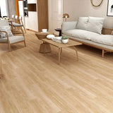 Qfdian  10Pcs 40x15cm PVC Floor Stickers Self-adhesive  Waterproof Thickened Wood Grain Floor  Foam  Living Room