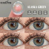 Qfdian 1 Pair Colored Contact Lenses for Eyes Natural Fashion Lenses Gray Beauty Pupils Blue Eye Lenses Cosmetics Soft Lenses
