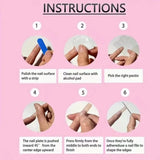 Qfdian 10Pcs High Quality Handmade Press on Nails Heavy Industry Advanced Display White Emerald Sparkling Series Wear on Nail Art Detac