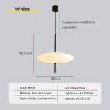 Qfdian  Nordic LED Pendant Light Flying Saucer Design Lamp For Bedroom Living Room Bar Cafe Office Restaurant Indoor Home Decor Lighting
