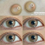 Qfdian Colorcon Korean Lenses Colored Contact Lenses 1 Pair Natural Contact Lenses for Eyes Yearly Eye Lenses Beautiful Pupils