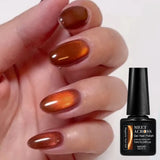 Qfdian Cat Eye Gel Polish With Nail Magnet Tools Flexible Iron Wire For Creating Heart Shapes On Nails Nail Art nail supplies iman
