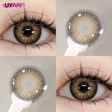Qfdian  Color Contact Beauty OMG Series Colorcon Black Lens Big Eyes Cosmetic Green Lenses Colorcon NEW NAJIA Series Blue Pupils