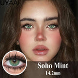 Qfdian  Contact Lenses Cosmetics Lenses Choco Jump Series Eye Color Lens Beauty Black contacts Woman Accesories Natual  Brown lens