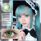 Qfdian 1pair Colored Contact Lenses Purple Eye Lenses Yearly Cosplay Red Lenses Cosmetic Contact Helloween Soft Makeup Pupils