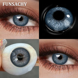 Qfdian  1 Pair Dark Brown Color Contact Lenses for Eyes New Natural Black Lens 14.5mm Big Diameter Eye Contacts Cosmetic Yearly