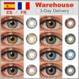 Qfdian Magister Colored Contact Lenses Natural Look Brown Eye Lenses Beauty pupils Blue contact Lenses Eye Cosmetic Color Lens spotify