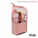 Qfdian  storage box organizer suitable for holiday bedroom series 1 pieces upright makeup brush holder box - portable and easy to use,