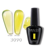 Qfdian  15ml Semi-permanent Rubber Base For UV Gel Nails Polish Manicure LED Hybrid Enamel Lakiery Hybrydowe Vernis Gel Varnishes