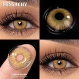 Qfdian  1Pair Big Eyes Gray Lenses Korean Natural Lenses Color Contact Lens Eyes Brown Blue Beautiful Pupil Lentes Cosmetics