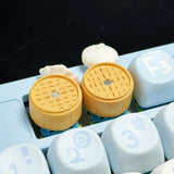 Qfdian Delicious Stuffed Bun Dumpling Keycap Game Mechanical Keyboard Personality Artisan Keyboards Keycap