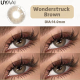 Qfdian  NEW Color Contact Lenses For Eyes Beauty Color Contact Cosmetic Beauty Natural Color Pupils Black Lens Big Eyes Green lens