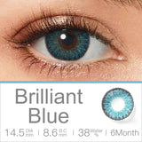 Qfdian Magister Colored Contact Lenses For Eyes 1 Pair Color Contact Lenses 3 TONE Color Lens Eyes Contacts