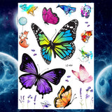Qfdian  Ankle Flora Cherry Lavender Flash Fake Waterproof Tattoos Temporary Women Arm Chest Tattoo Stickers Body Art Custom Tatoos
