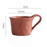 Qfdian  300ml Ceramic Cup Home Multicolor Breakfast Oat Cup Office Large Capacity Coffee Milk Cup Holiday Gift Kitchen Accessories