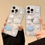 Qfdian Cartoon Cute Ocean Shell Small Fish Suitable For iPhone 11 12 13 14 15 16Pro Max Plus Soft Phone Case Coque Shockproof Protector