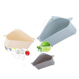 Qfdian Kitchen Triangular Sink Strainer Drain Fruit Vegetable Drainer Sponge Rack Storage Tool Basket Suction Cup Sink Filter Rack Tool