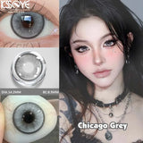 Qfdian Contacts Colored Lenses 2Pcs New Product Myopia Degree 0 to -8.00 Cosplay Series Soft Lens EyeBeauty Pupil