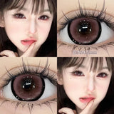 Qfdian  1 Pair Pink Series Contact Lenses for Eyes Beauty Pupils Makeup Eye Lenses for Myopia Natural Color Lenses Blue Lenses