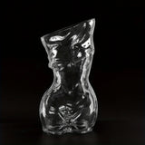 Qfdian  1pc Transparent Glass Vase, Creative Female Body Vase, Party Decoration Glass Vase，Valentine's Day Decoration
