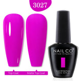 Qfdian  15ml UV Gel Nail Polish Semi Permanent Gel Varnish Enamel Brown Nail Gel Design Red Nails Art Nude Color Glitter Manicure