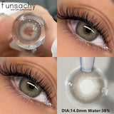 Qfdian  1Pair METATRON Series Fashion Makeup Beauty Contacts Lenses Soft Yearly Green Contacts Eyes Color Lenses Colored lenses