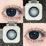 Qfdian  2pcs Blue Bow Brown Bow Contact Lenses For Makeup Eyes Naturl Eye Color Lenses Beauty Cosmetics Pupils Gray Brown Lenses