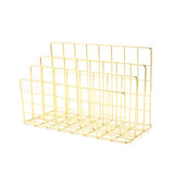 Qfdian Ins Minimalist Iron Desktop Storage Rack Organizer Table Organizing Rack Document Book Rack Desk Multi-functional Storage Rack